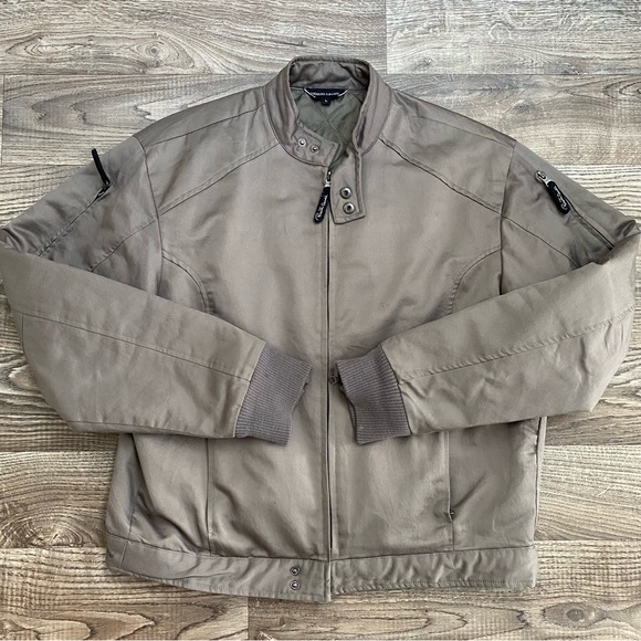 Roberto Cavalli Bomber Jacket Quilted Lined Zip Sleeves - Picture 14 of 16